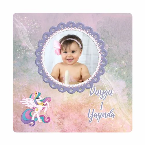 Unıcorn Temalı Doğum Günü Magneti